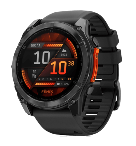 Спортивний годинник Garmin Fenix 8 51mm AMOLED Slate Gray with Black Silicone Band (010-02905-00)