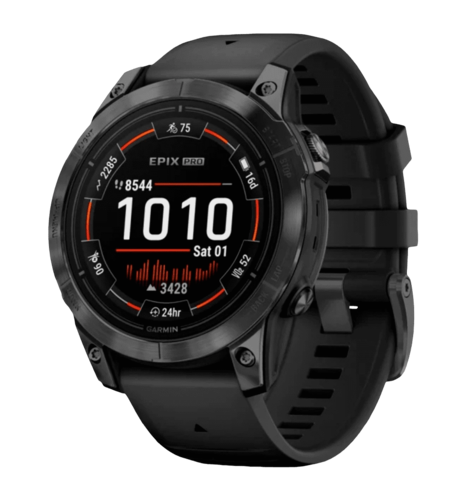 Смарт-годинник Garmin Epix Pro Gen 2 47mm Slate Gray w. Black Band (010-02803-00/01)